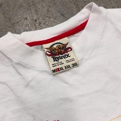 Vintage Y2K Avirex Eagle #75 Embroidered Grunge Tshirt XL White Hip Hop Skater
