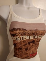 System of a Down tank top Toxicity For Crop Add Note hand album Shirt XXs-2x