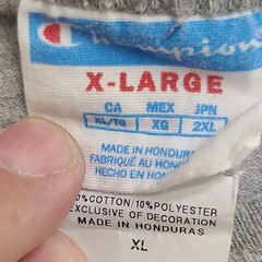CHAMPION Shirt Mens XL Gray Big C Patch T Shirt Streetwear Comfort Breathable