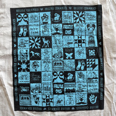 Online Ceramics 2023 Mountain Mist Quilt Tee Size Large Off White