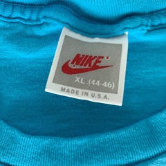 Nike Air Vintage Turquoise Single Stitch Crewneck Shirt Made In USA Mens XL READ