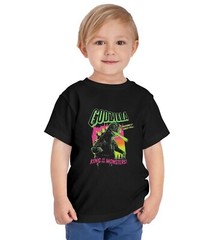 Godzilla King Of The Monsters Neon Toddler Short Sleeve Tee Bella+Canvas 3001T