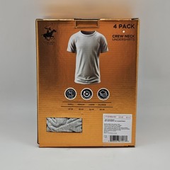 4 Pack BEVERLY HILLS POLO CLUB Men S M L XL Cotton Crew Neck T Shirts Assorted