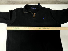 Ralph Lauren Polo Quarter Zip Mens XL Black Sweater Pullover Made In Sri Lanka