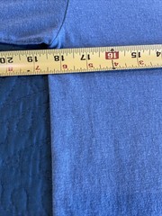 VTG 90’s Blue Womens pocket T-shirt, crewneck, rose themed, medium