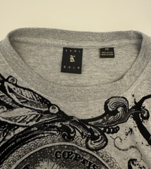 Vintage Karl Kani Gray Eye of Providence Graphic Short Sleeve Shirt Size 2XL