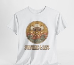 Sunshine and Sass Coastal Cowgirl Shirt, Vintage Western Beach Tee, Howdy Summer