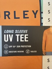 Hurley Grey Long Sleeve Sun Protection Sz S Mens Shirt multiple Colors
