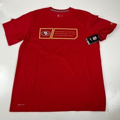 2011 NFL Nike DRI-FIT San Francisco 49ers L Red Short Sleeve On Field Tee L
