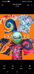 5 MEDIUM Unisex Tie Dye T-Shirt Bundle Handmade Ice Dye Lot Unique One of a Kind