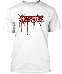 Easy-care Monster T-Shirt Made in the USA Size S to 5XL