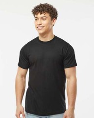 Tultex Unisex 65% Polyester 35% Ringspun Cotton Poly-Rich Soft T-Shirt – 241