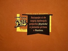 Live Oak Pilz Brewing Company Orange Shirt LG 21.5” X 27”