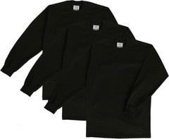 PRO CLUB LONG SLEEVE HEAVY-WEIGHT T SHIRT (S-5XL) *3 PACK*