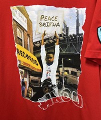 AKOO Red Graphic T-Shirt Peace Brotha Public Housing Patch Mens Size 4XL