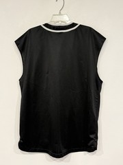 Vintage Nike Men’s Tank Size Large Black Jersey Mesh Button Up Sleeveless Top