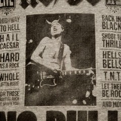Lucky Brand ACDC NO BULL Shirt Mens LARGE GRAY METAL CONCERT TOUR NWT