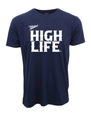 MILLER HIGH LIFE NAVY GRAPHIC T SHIRT