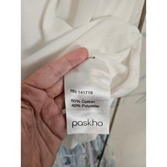 Paskho Performance Tee S White Asymmetrical Zipper Techwear Gorpcore Sport