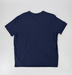 Men’s Classic Lacoste Pima Cotton Soft Feel V Neck T Shirt in Blue Size 7 / 2XL