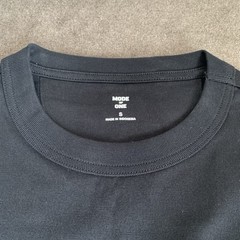 Mode of One Men’s Size Small Mixed Relaxed-Fit French Terry Zip Pocket T-Shirt