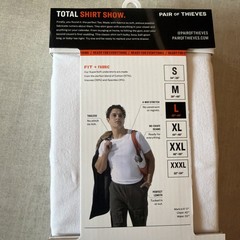 Pair of Thieves Men’s Classic White Soft Tee T Shirt 2 Pack Size L Large NEW