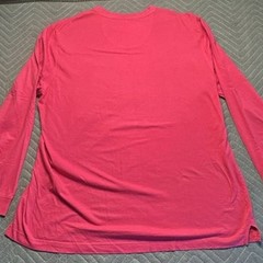 Greg Norman Mens XXL Long Sleeve Shark Logo Performance Crewneck T-Shirt Pink