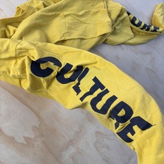 Migos Culture II Shirt Mens Large Yellow Floral Graphic Long Sleeve Tee T-Shirt
