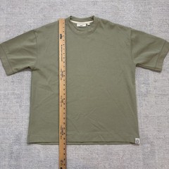 Hudson & Barrow Knitwear Men’s Medium Khaki Oversized Shirt Boxy Workout Cotton