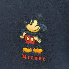 VTG The Disney Store T-Shirt Men’s L Navy Blue Mickey Mouse Made in USA 90s