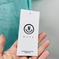 Neff Mens Size Small Unicorn Pocket T-Shirt Short Sleeve Celadon Blue Cotton 326