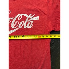 Coca-Cola Mens Graphic T-Shirt Red Heather Distressed Logo 20321 Size Medium NEW