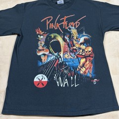 Vintage Pink Floyd The Wall Tee Shirt Yazbek Large Rock Death Double Sided