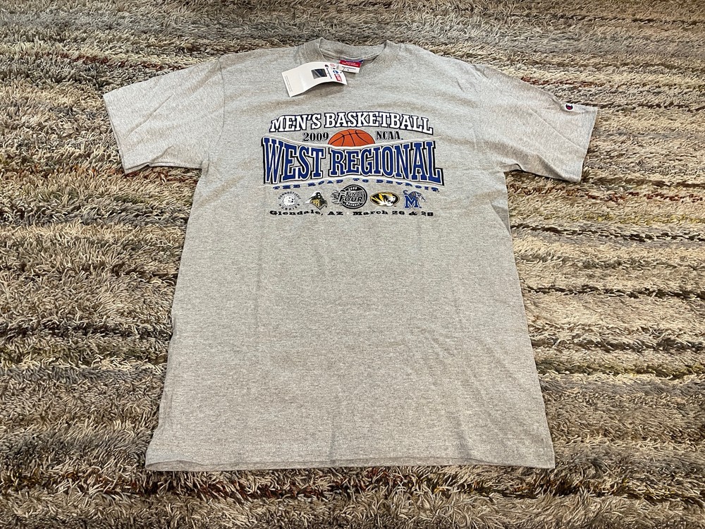 NCAA 2009 Mens Basketball West Regional Champion Size Large Gray Glendale AZ
