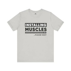 Men’s & Women’s Printed Exercise Mood T-Shirt: Short Sleeve Gym Top
