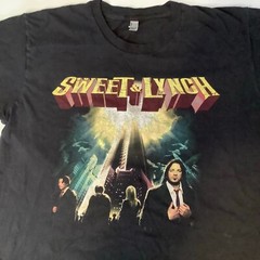 American Apparel Sweet & Lynch Rock Band Music T Shirt Size XL Black Made USA