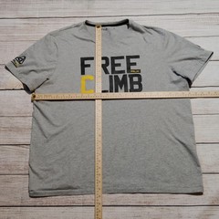 Ralph Lauren RLX Shirt Mens 2XL Gray Free Climb Graphic Tee Outdoor Crewneck