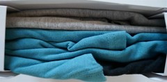 NIB Hanes SS TShirts Moisture-Wicking Stretch Cotton 3pk Men S Black Gray Blue