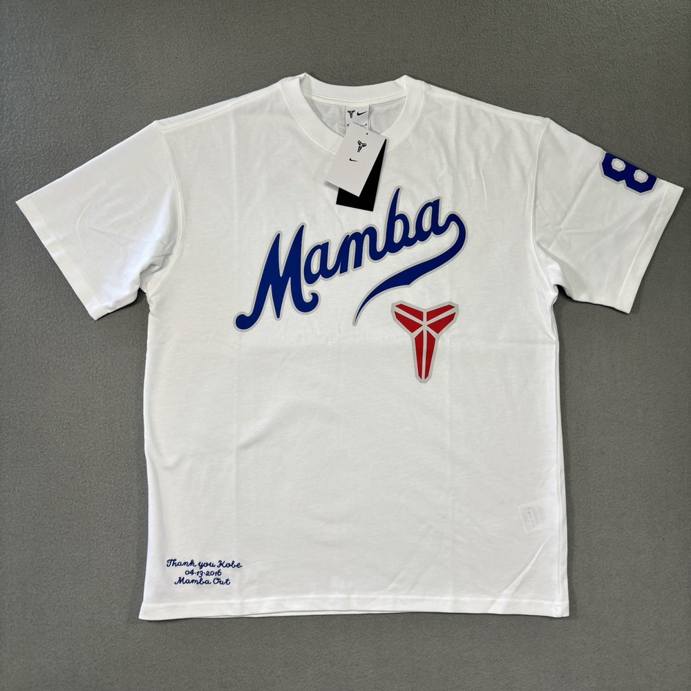 Nike T-Shirt Kobe Dodgers Mamba M90 Short Sleeve White IH2135 100 All Sizes