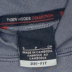 Nike Tiger Woods Collection Drifit Mock Neck Shirt Sz S G2U
