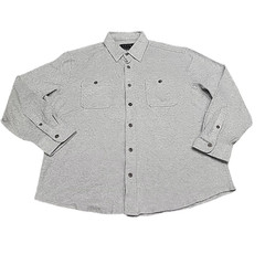 Jachs Mens Shirt X-Large Size Light Gray Button Front Long Sleeves Top