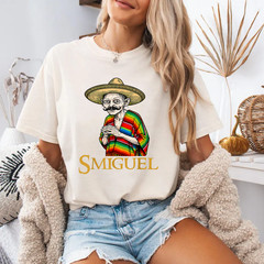 Smiguel Mexican Sombrero Funny Mexican Culture Mashup T-Shirt