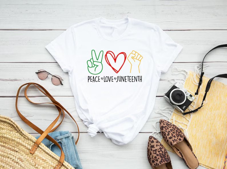 Juneteenth Shirt, Peace Love Juneteenth Shirt, Free-ish Shirt