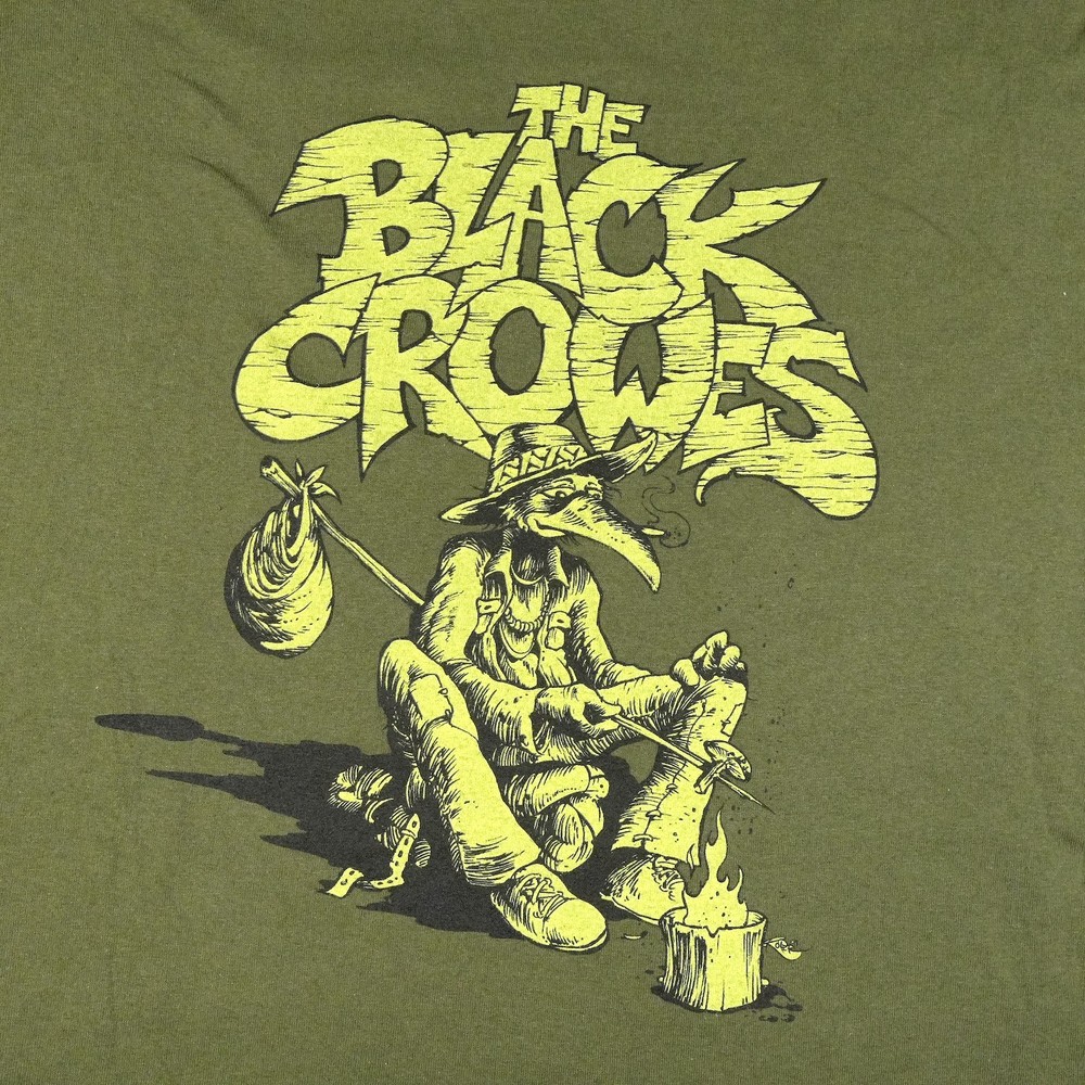 Vintage The Black Crowes T Shirt Green Tour Concert Unisex UR048 FREE SHIPPING