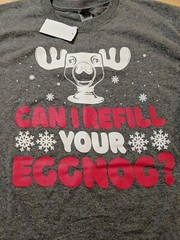 New Men’s Size Medium Can I Refill Your Eggnog T-shirt By Gildan