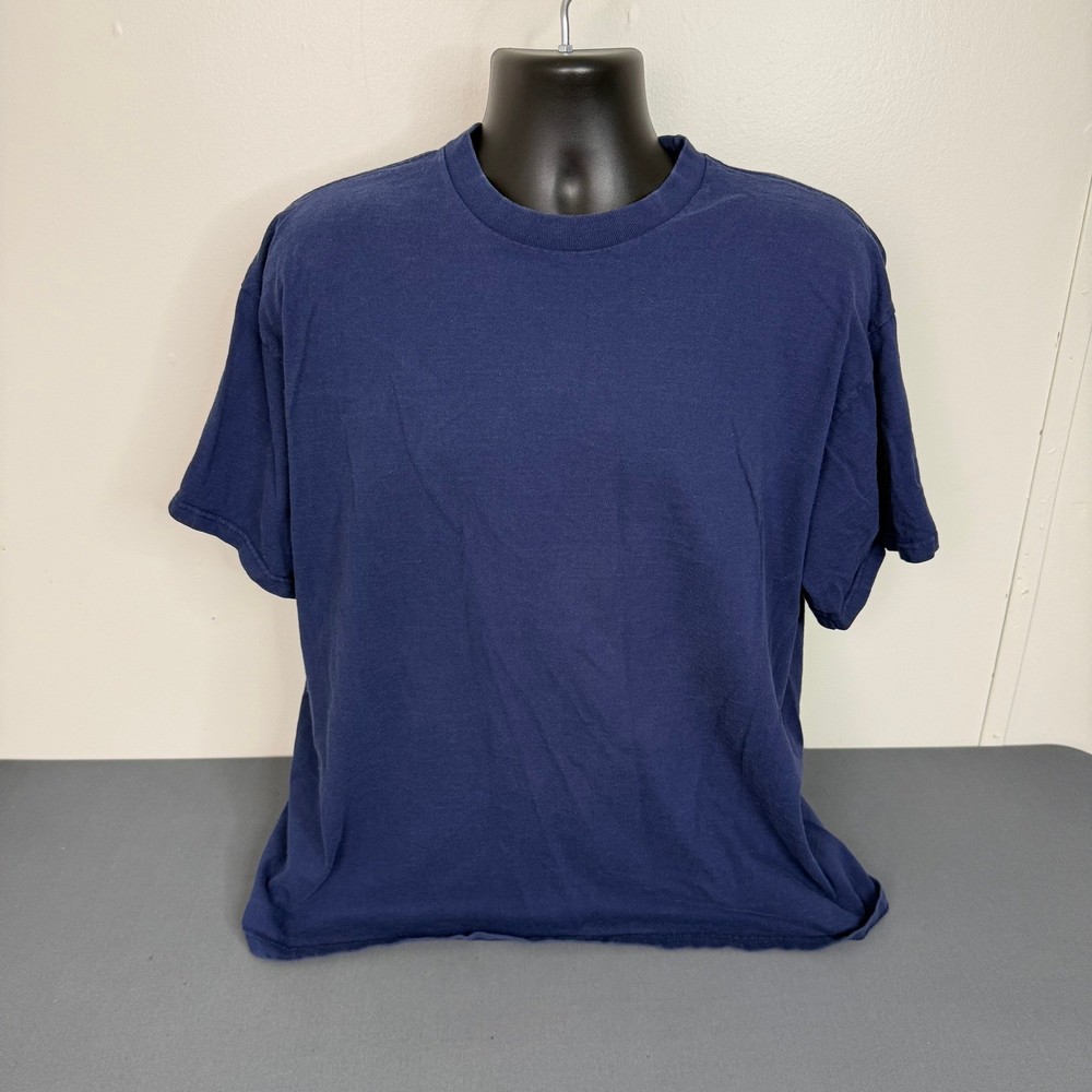 Fruit of The Loom Blank T-shirt Easy to Wear Men’s Size XL Blue