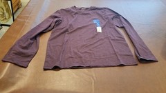 Apt 9 Mens Sz M Long Sleeve T Shirt Premier Flex Dark Purple NWTs NEW!!