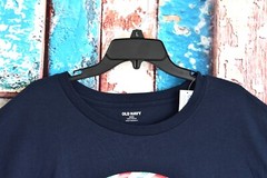 Men’s Old Navy Soft-Washed Crewneck Graphic T-Shirt XXXXLARGE In The Navy NEW