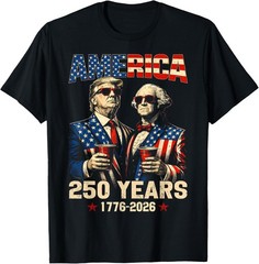 250 Years America Anniversary 250th Funny Trump Washington Unisex T-Shirt