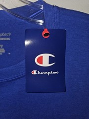 NWT Champion Dematha Catholic High School Small Mens Blue Graphic Logo Tee